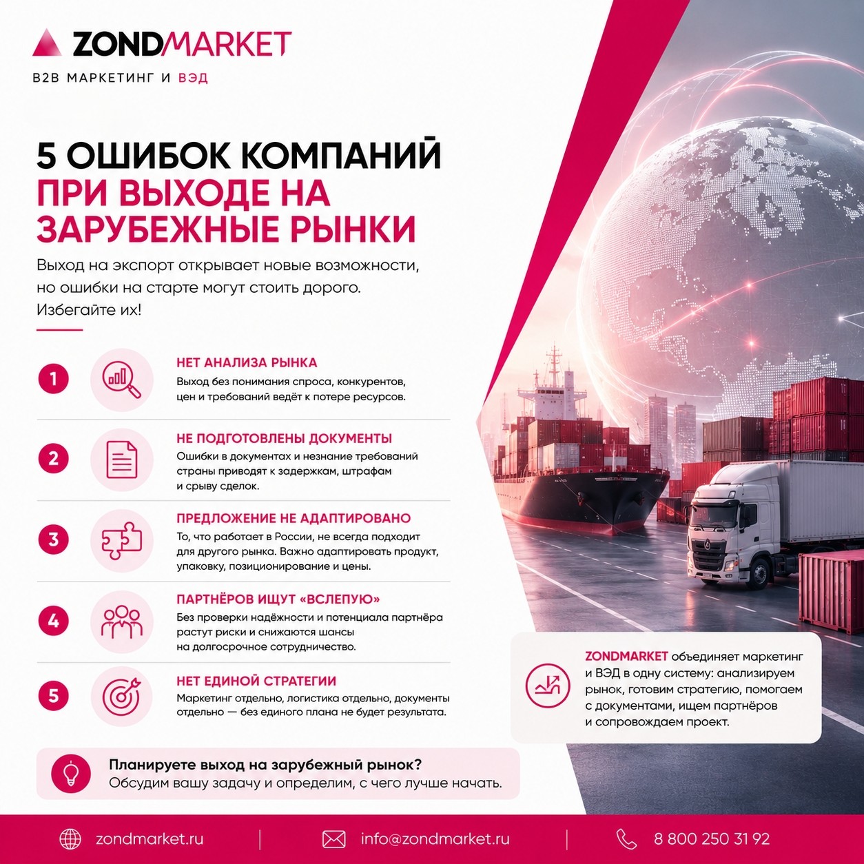 Почему 70% компаний проваливают экспорт?
